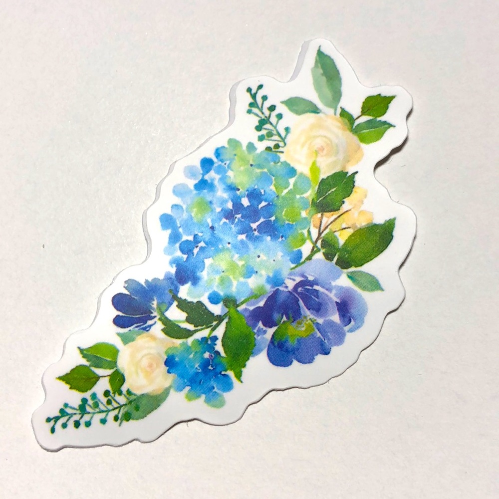 3/$5 of DIFFERENT stickers with this 1 OR make your own bundleFLOWERS blue white